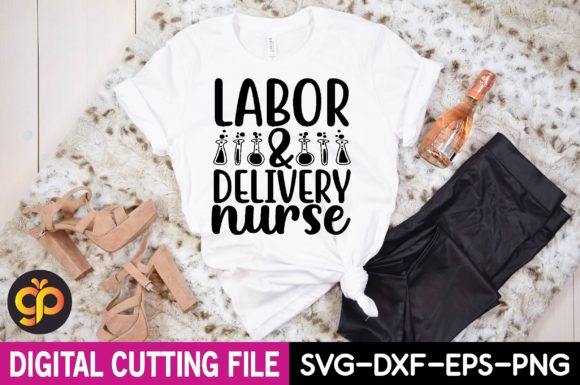 Labor Delivery Nurse SVG Design: A Brand Designer’s Perspective on Modern Graphics for T-Shirt Designs