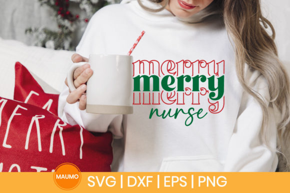 Merry Nurse Christmas Svg Quote
