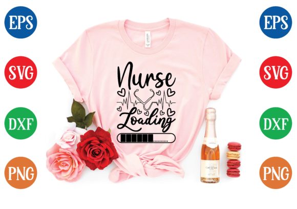 Nurse Loading Svg Graphics for T-Shirt Designs