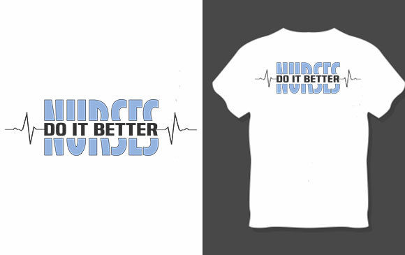 Nurse SVG Design: A Bold Graphic for T-Shirt Projects