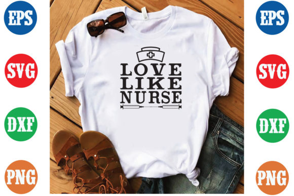 Nurse SVG Design Love Loke: A Graphics Asset for T-Shirt Designs
