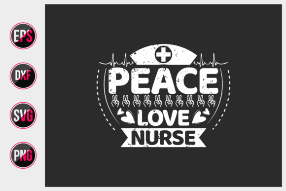 Peace Love Nurse SVG: A Versatile Graphic Design Asset for Print Templates
