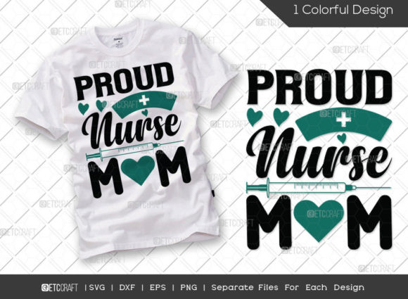 Proud Nurse Mom SVG Cut File Registere